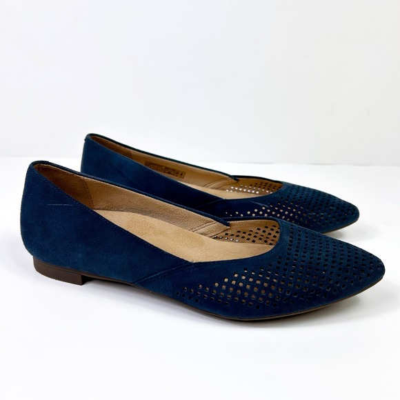 Vionic Navy Blue Flats - Picture 1 of 5